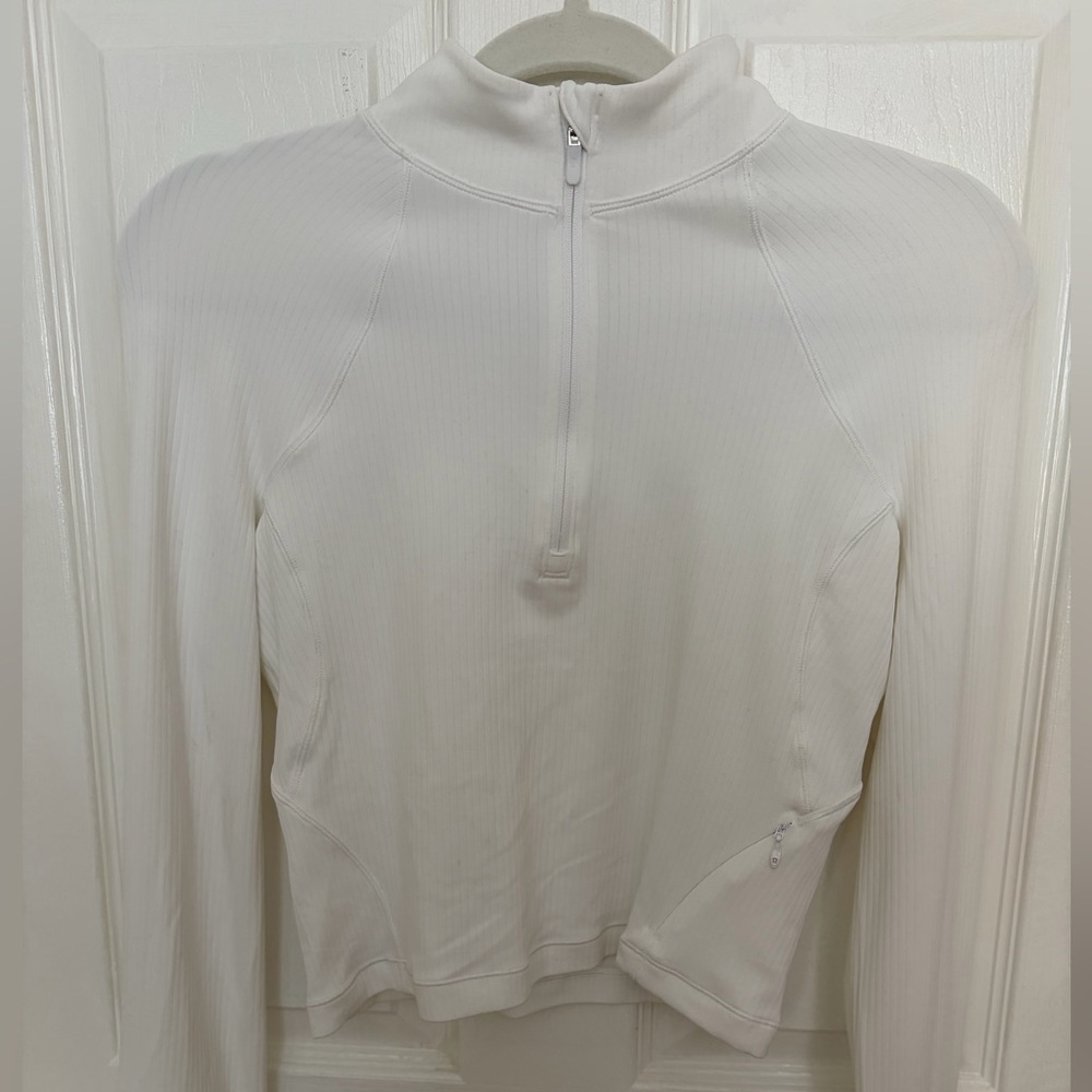 Lululemon Women's White Half-Zip Top